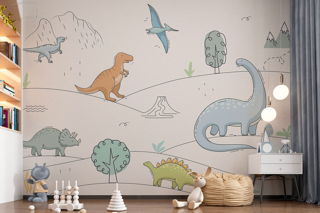 Dinosaurios en contornos finos — interior 1