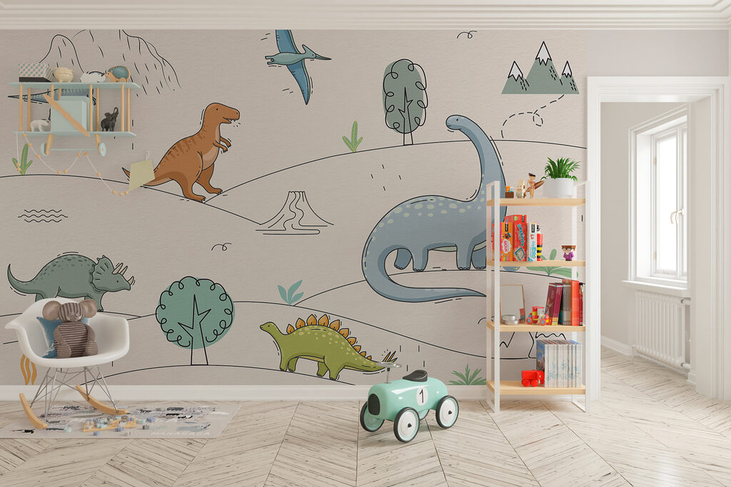 Dinosaurios en contornos finos — interior 2