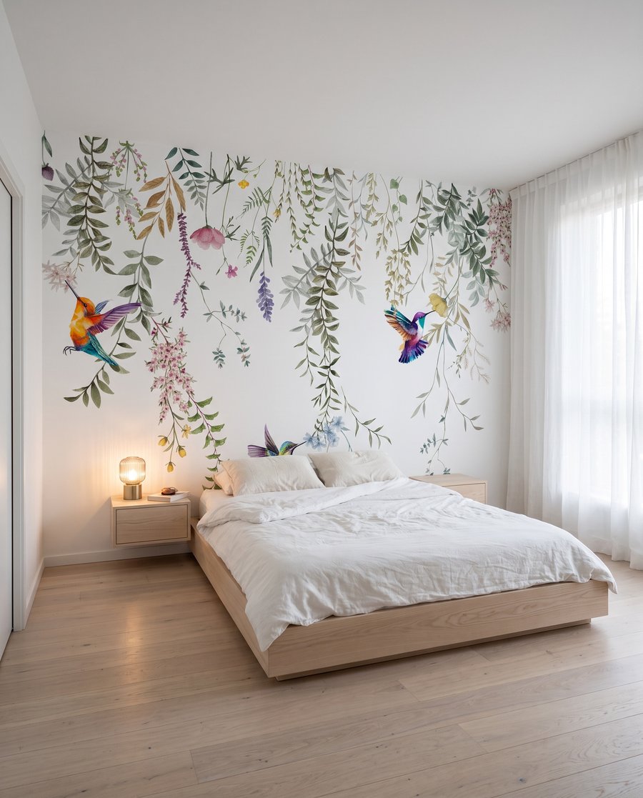 Colibríes bajo guirnaldas — interior 2