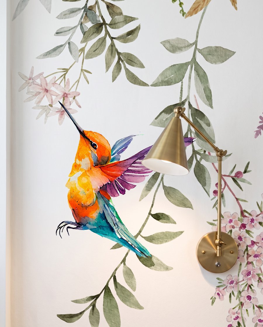 Colibríes bajo guirnaldas — interior 3