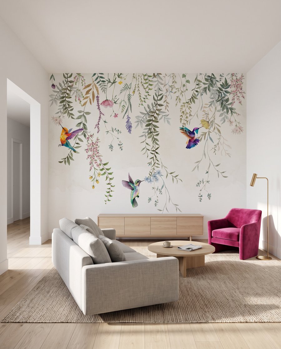 Colibríes bajo guirnaldas — interior 4