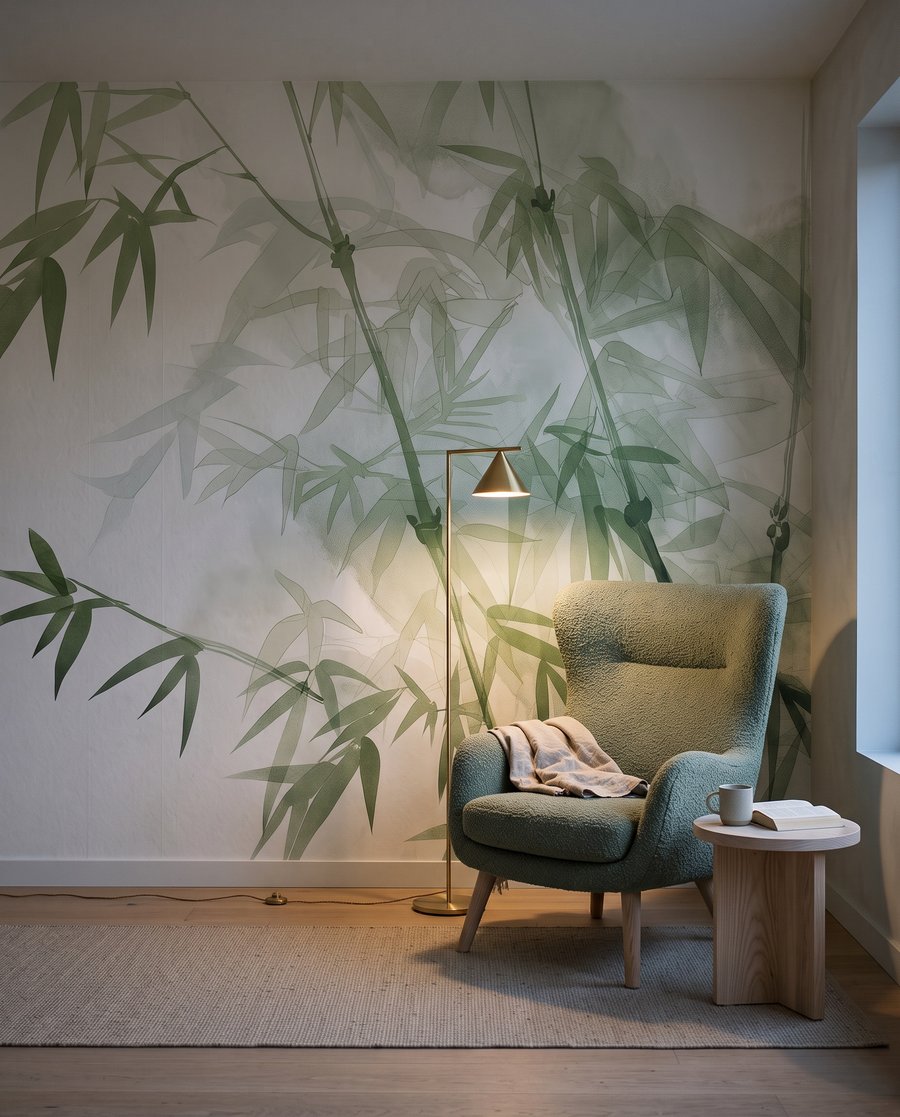 Bambú con luz suave — interior 4