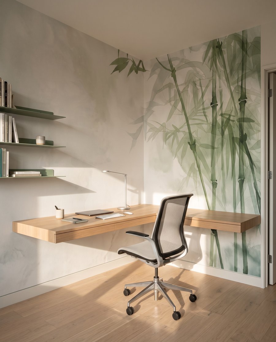 Bambú con luz suave — interior 5