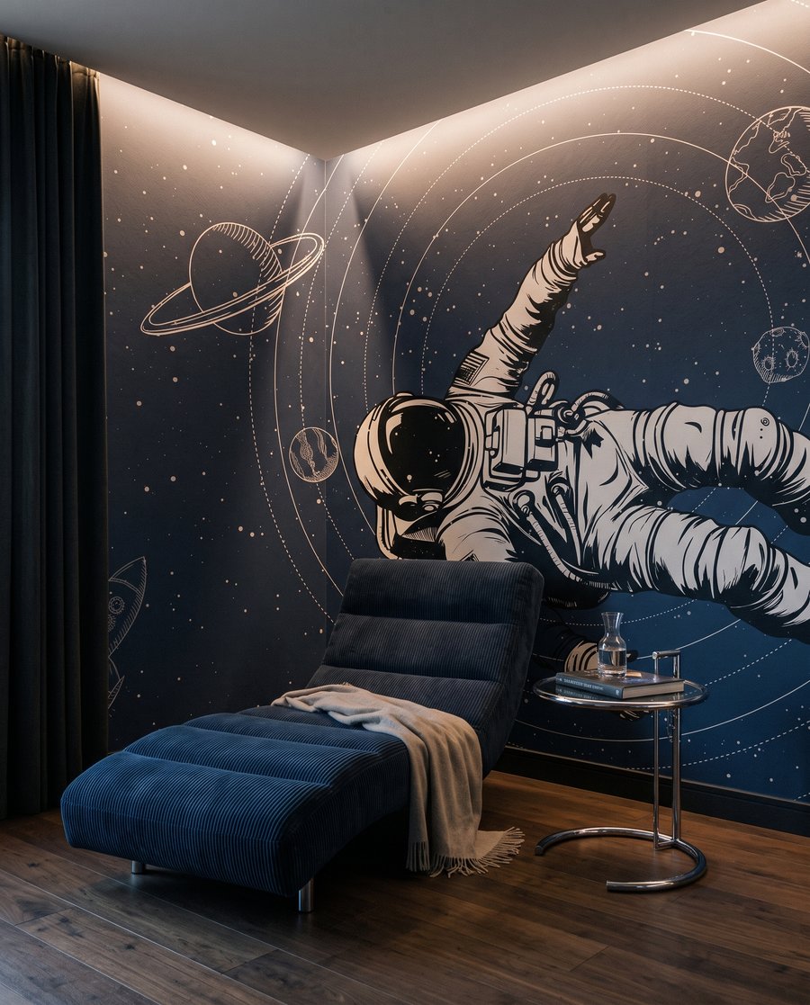 Astronauta entre órbitas — interior 1