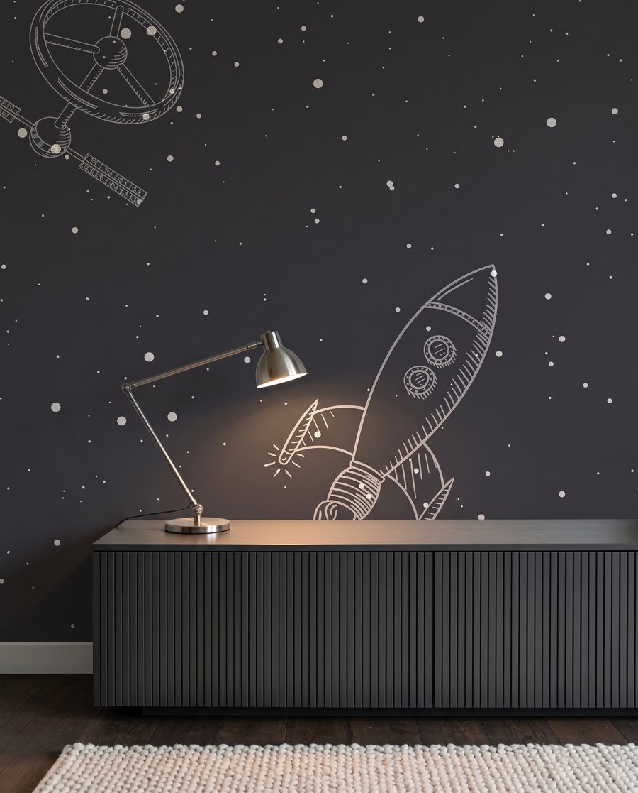 Astronauta entre órbitas — detalle