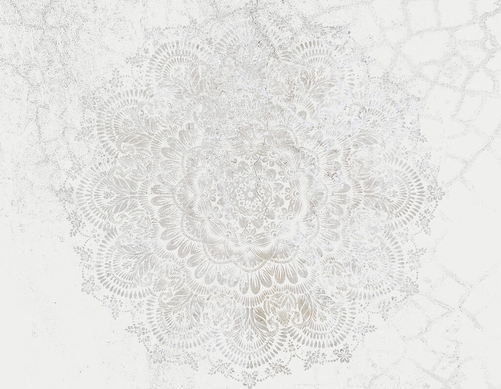 Mandala en gris claro — diseño completo