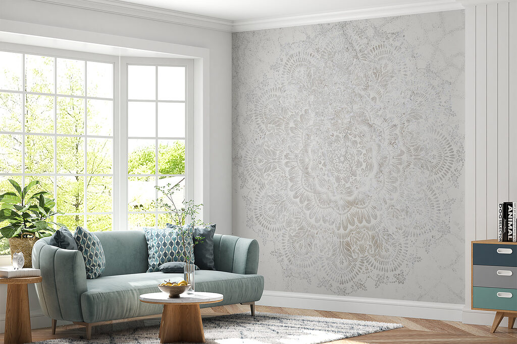 Mandala en gris claro — interior 2
