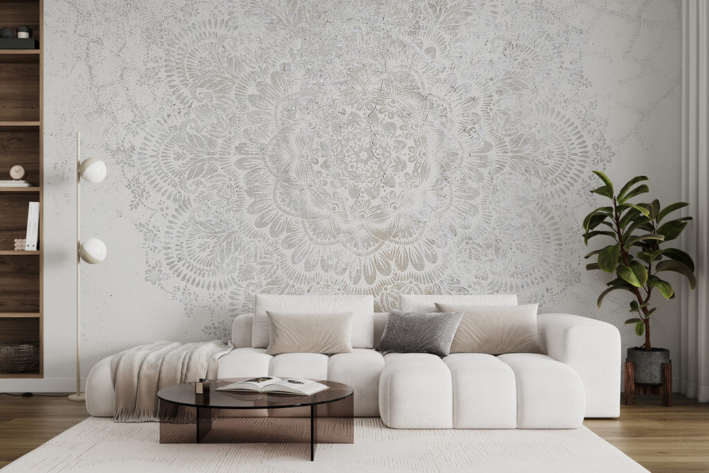 Mandala en gris claro — interior 3