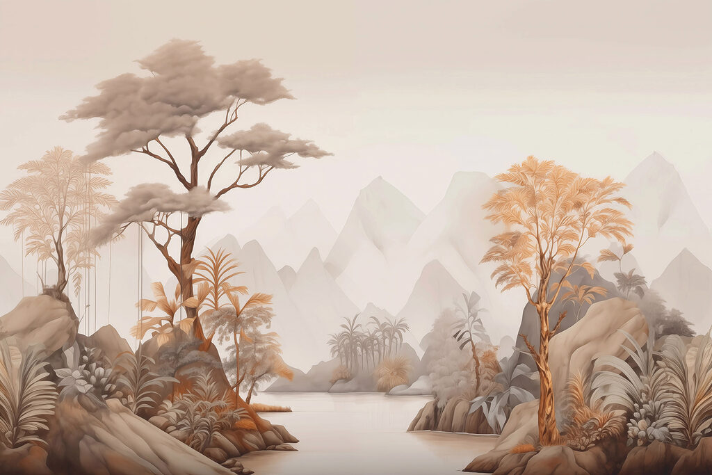 Río entre la selva — diseño completo