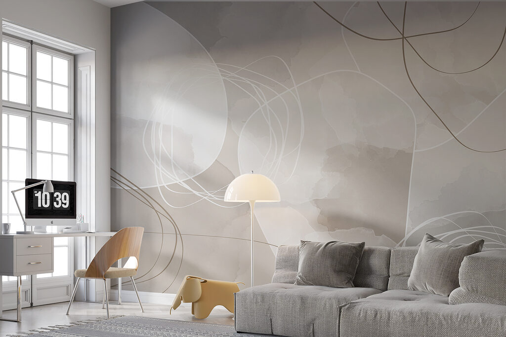 Lazos blancos sobre grises — interior 1