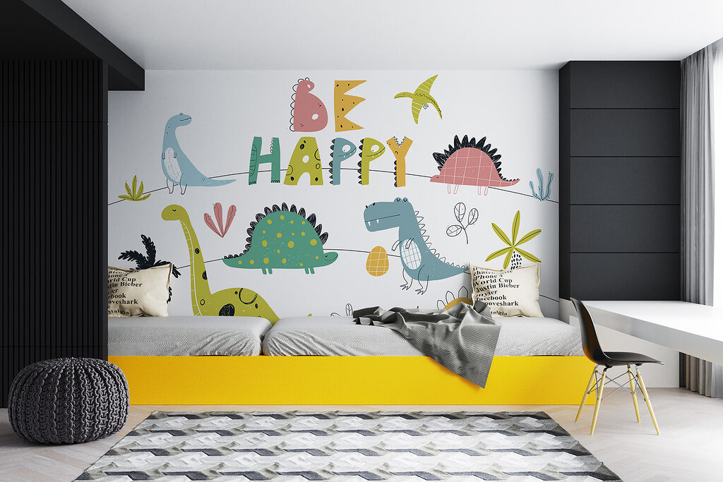 Dinosaurios alegres con letras — interior 4