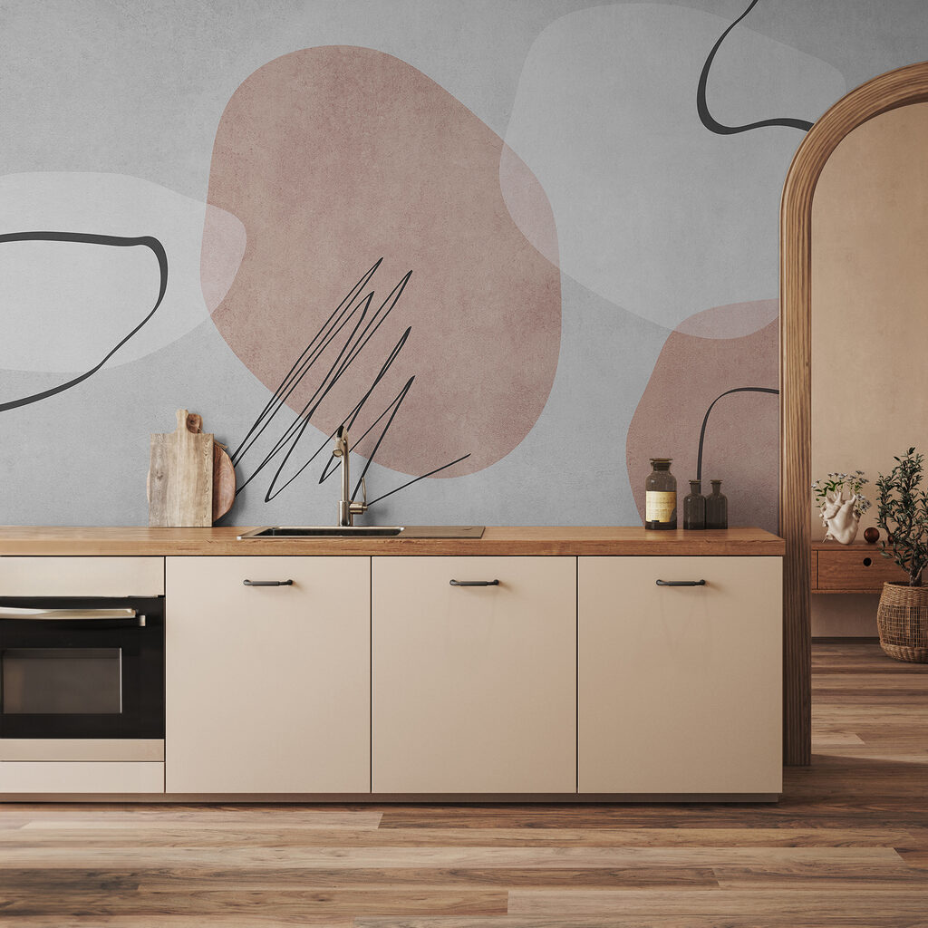 Formas con garabatos negros — interior 1