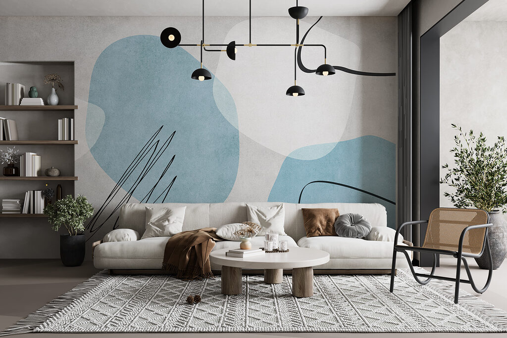 Formas con garabatos negros — interior 1