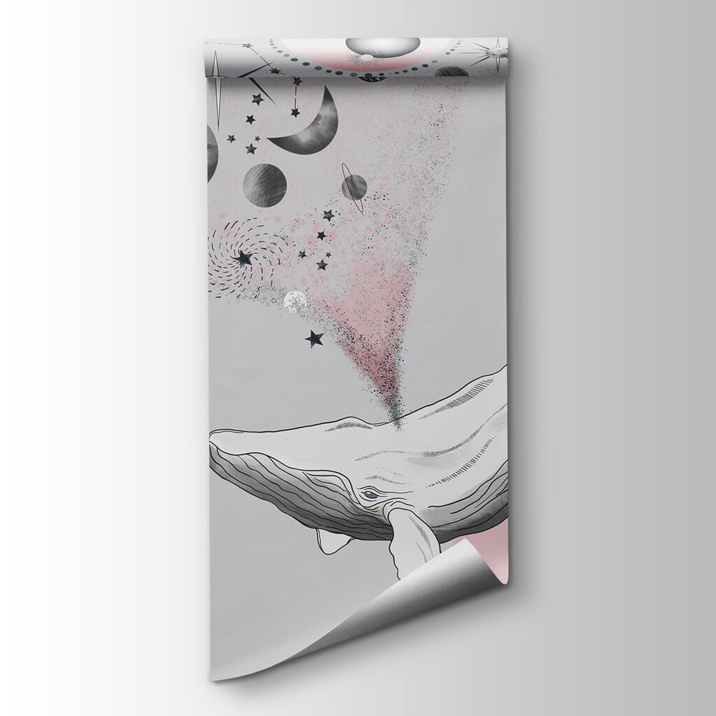 Ballena entre planetas — vista del producto
