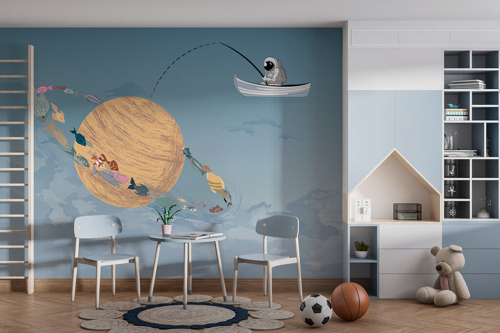 Astronauta pescando planetas — interior 2