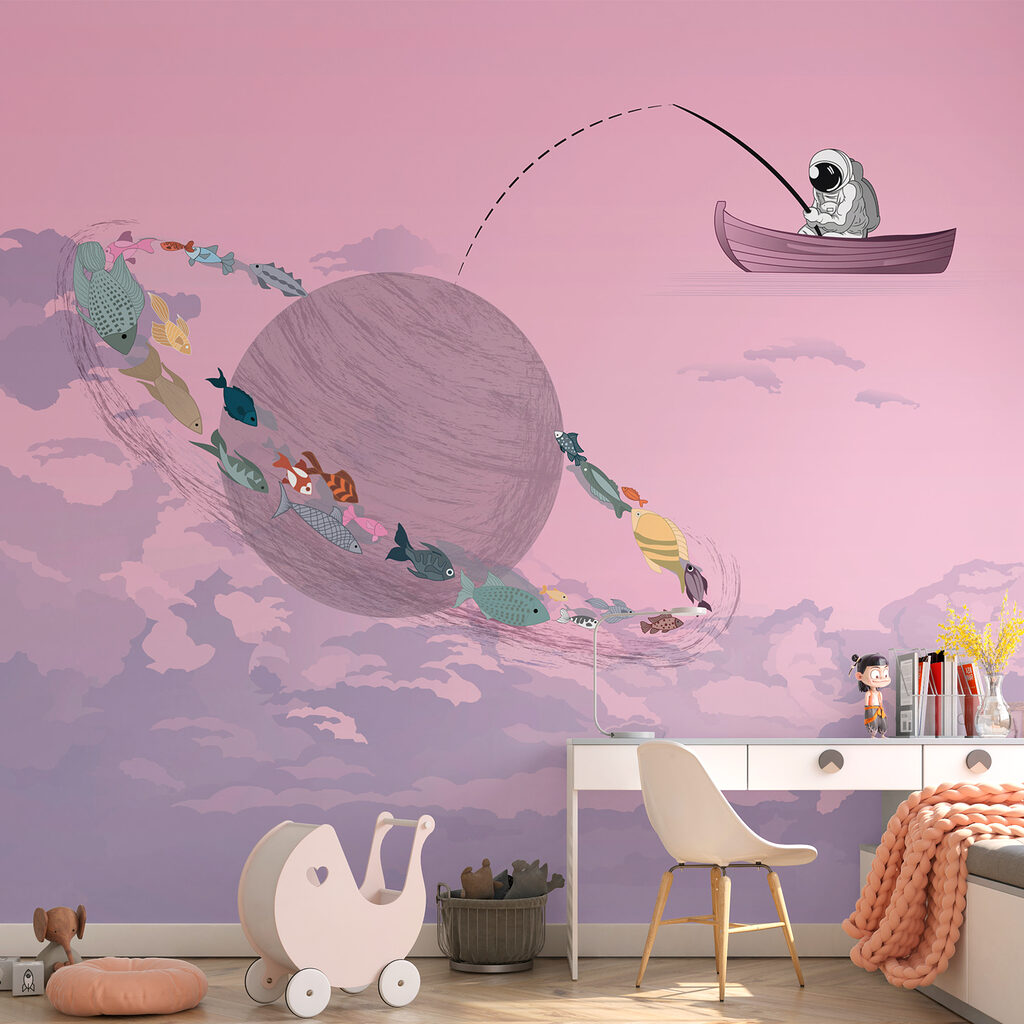 Astronauta pescando planetas — interior 2