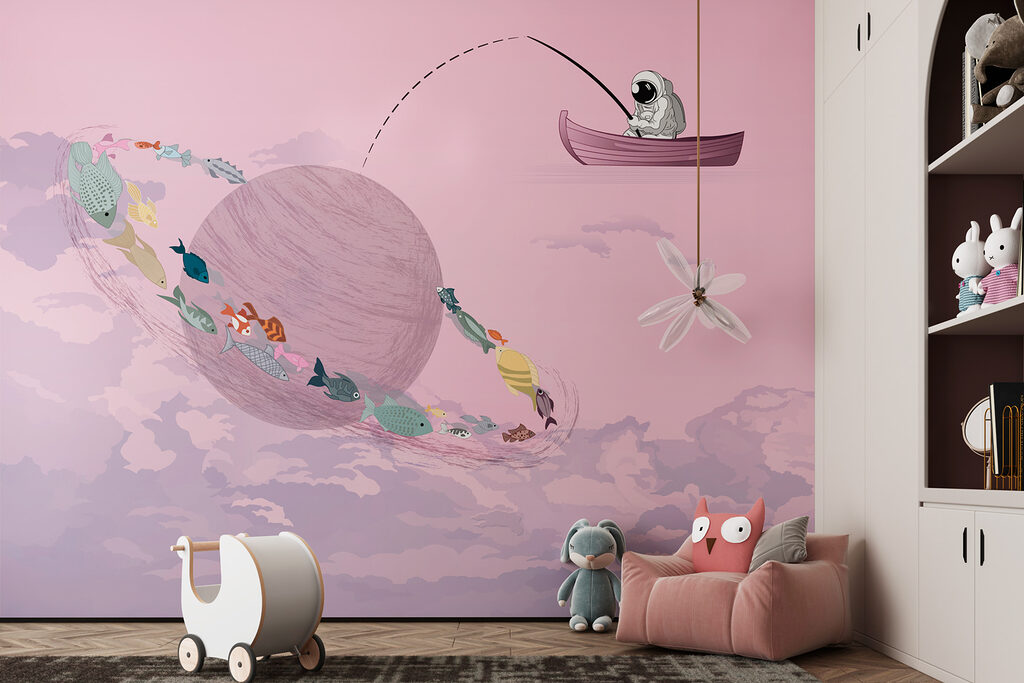 Astronauta pescando planetas — interior 3