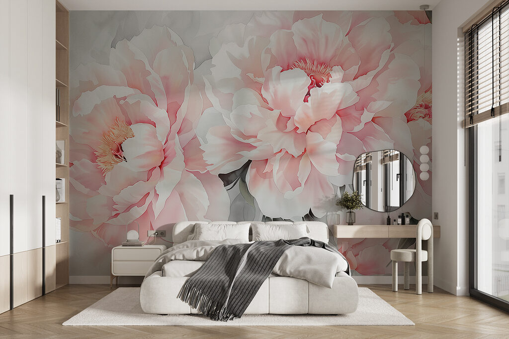 Peonías en tonos rosas — interior 1