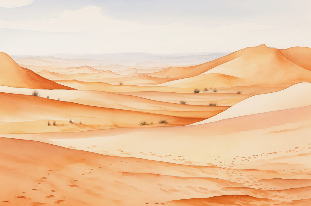 Dunas en tonos albaricoque — diseño completo
