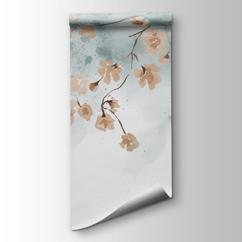 Flores albaricoque sobre azul — vista del producto