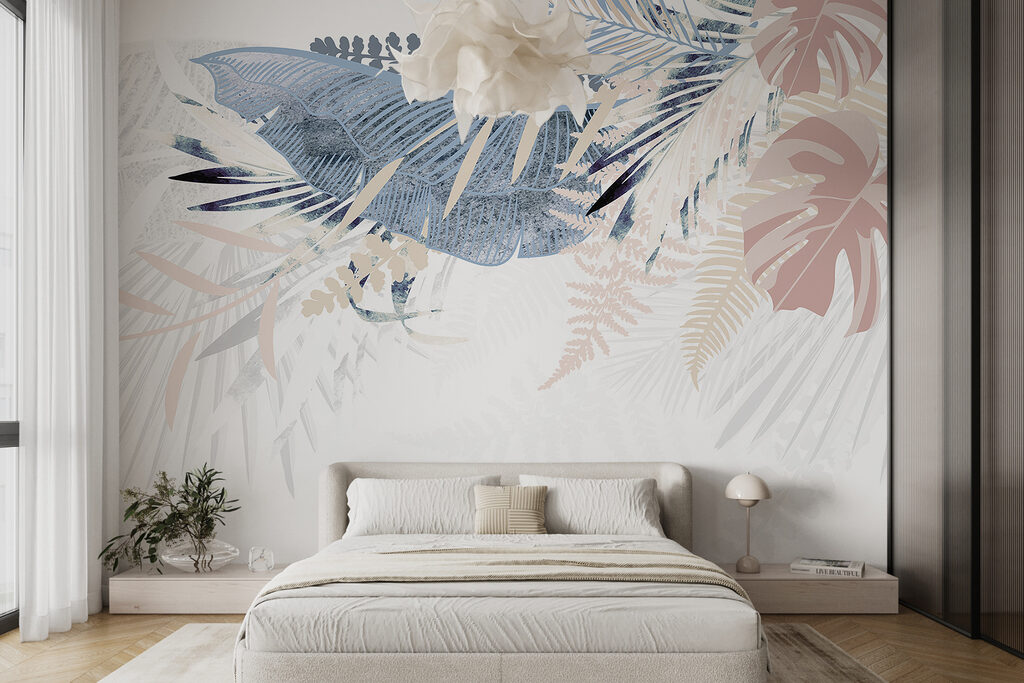 Hojas pastel en abanico — interior 1