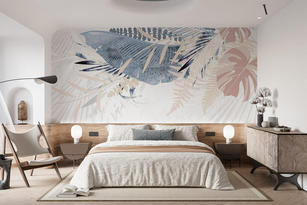 Hojas pastel en abanico — interior 3