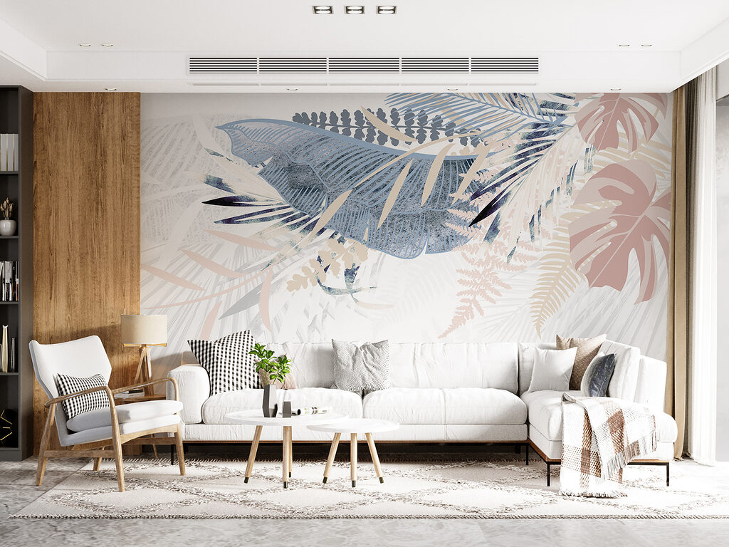 Hojas pastel en abanico — interior 5