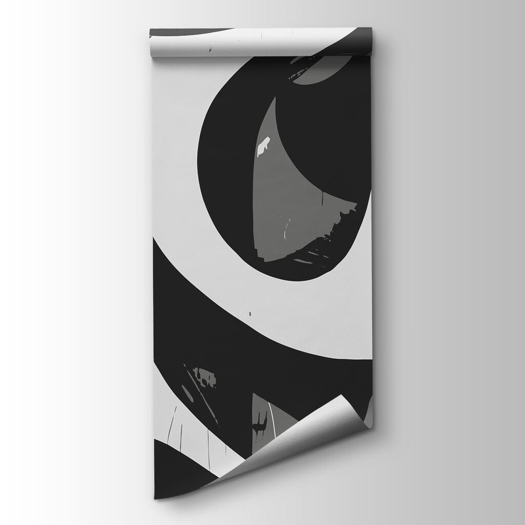 Blanco y negro abstracto — vista del producto