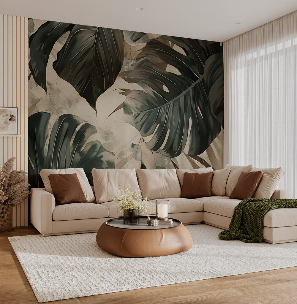 Hojas tropicales grandes — interior 1