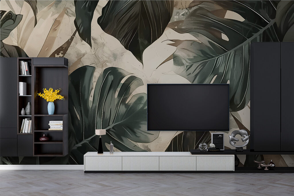 Hojas tropicales grandes — interior 2