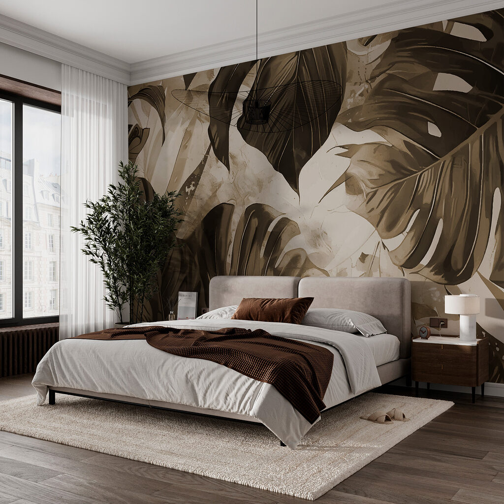 Hojas tropicales grandes — interior 1