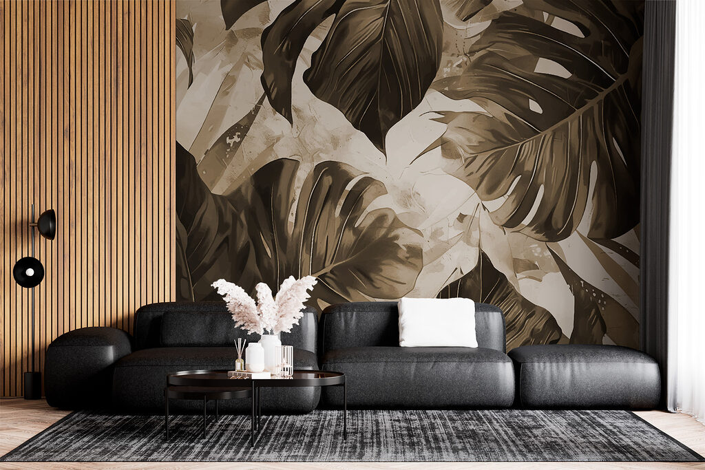 Hojas tropicales grandes — interior 2
