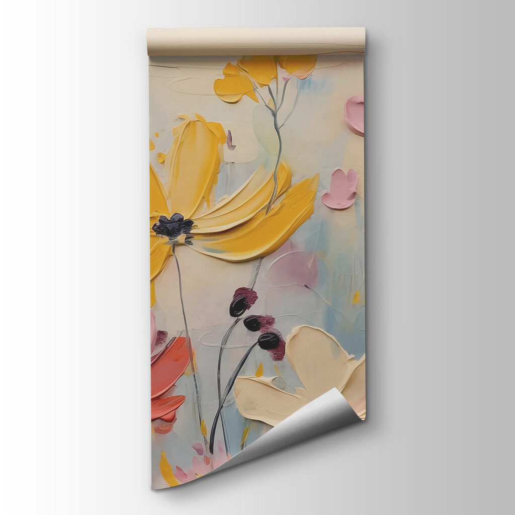 Flores en capas amarillas — vista del producto