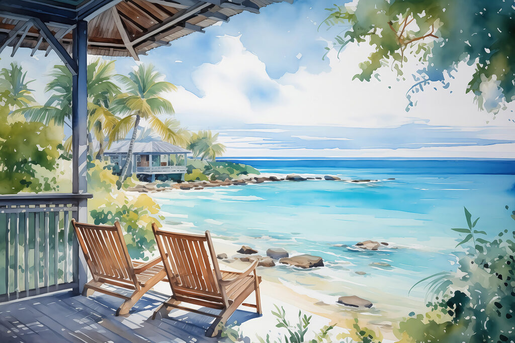Sillas frente al mar — diseño completo