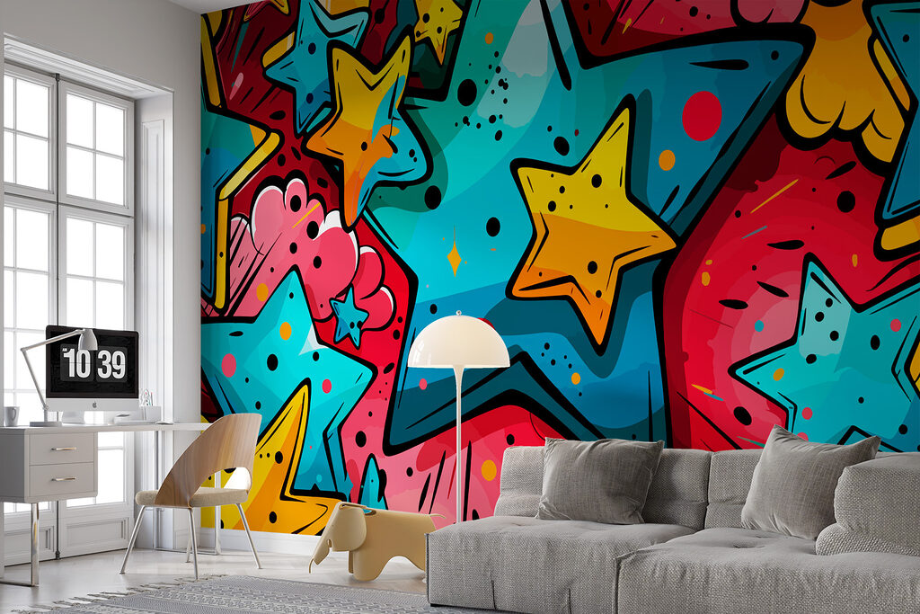 Estrellas tipo graffiti — interior 1