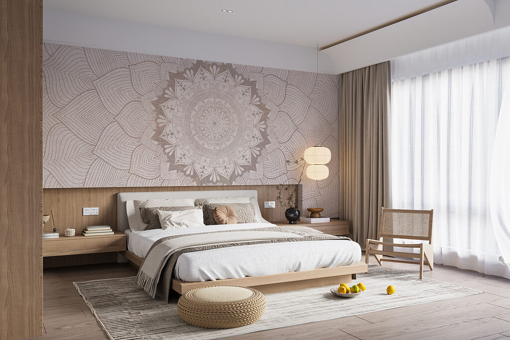 Mandala de trazo fino — interior 1