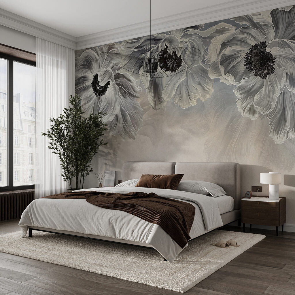 Flores grises desde arriba — interior 1