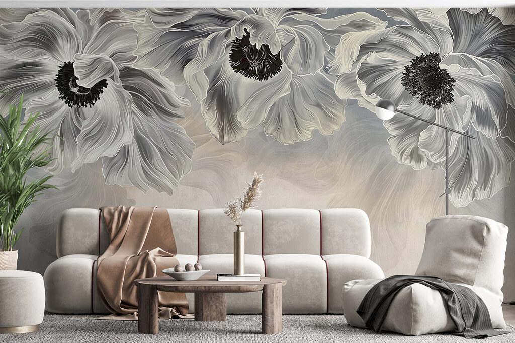 Flores grises desde arriba — interior 3