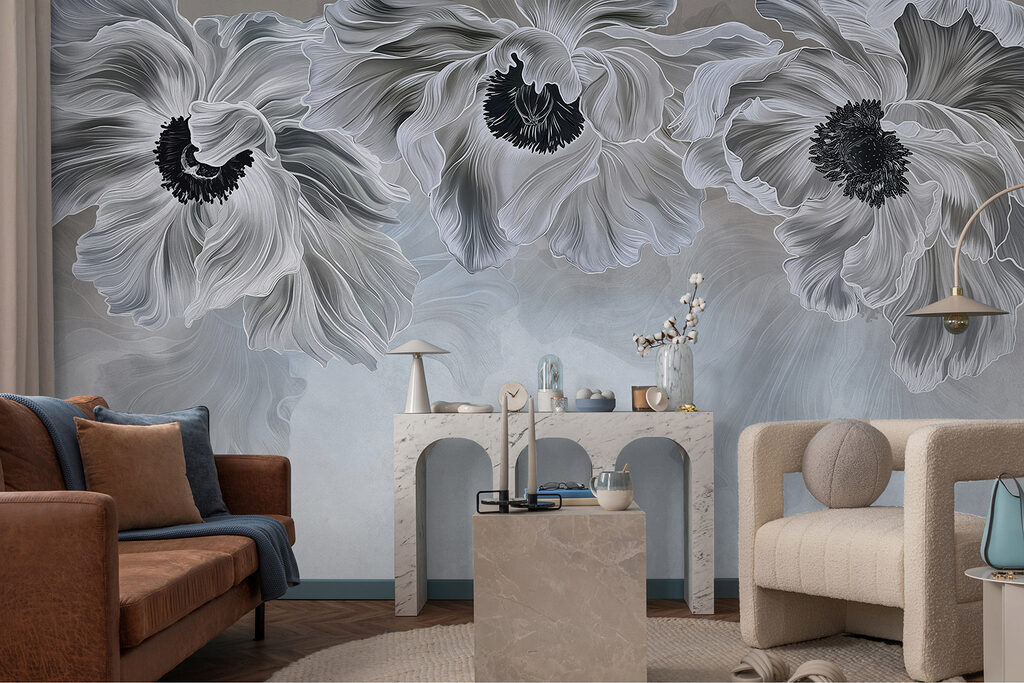 Flores grises desde arriba — interior 3