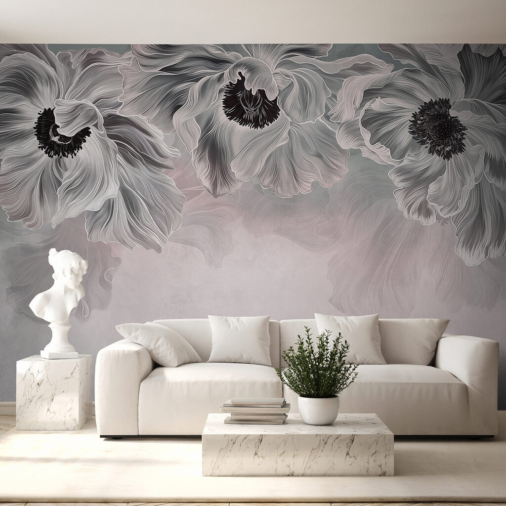 Flores grises desde arriba — interior 2