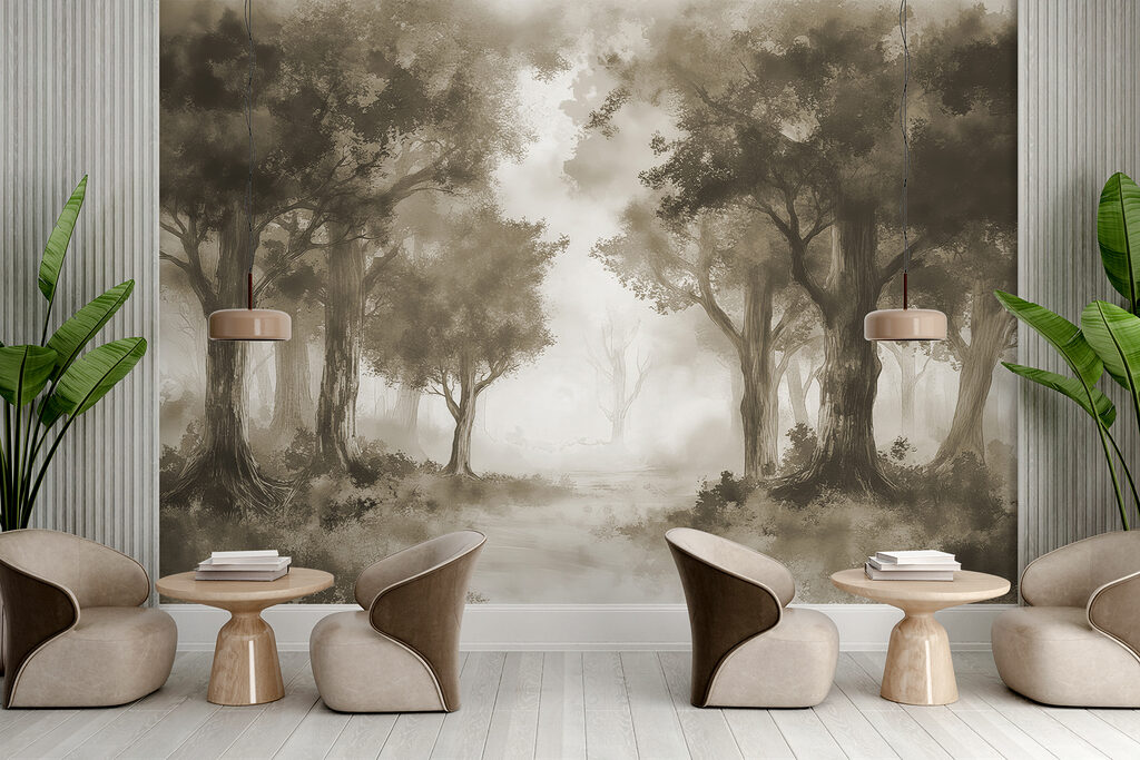 Sendero en neblina gris — interior 2