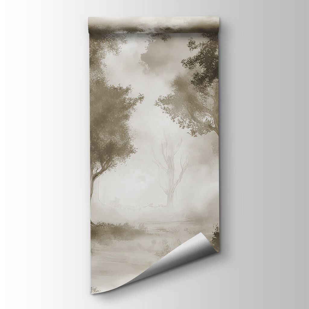 Sendero en neblina gris — vista del producto
