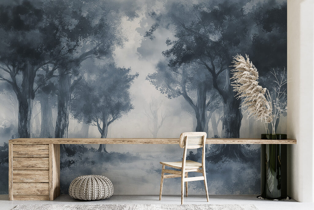 Sendero en neblina gris — interior 2