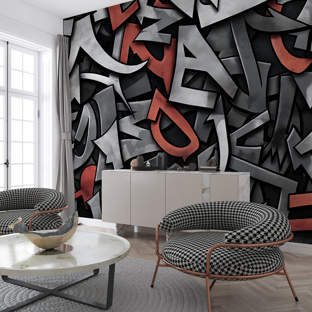 Letras en capas oscuras — interior 1
