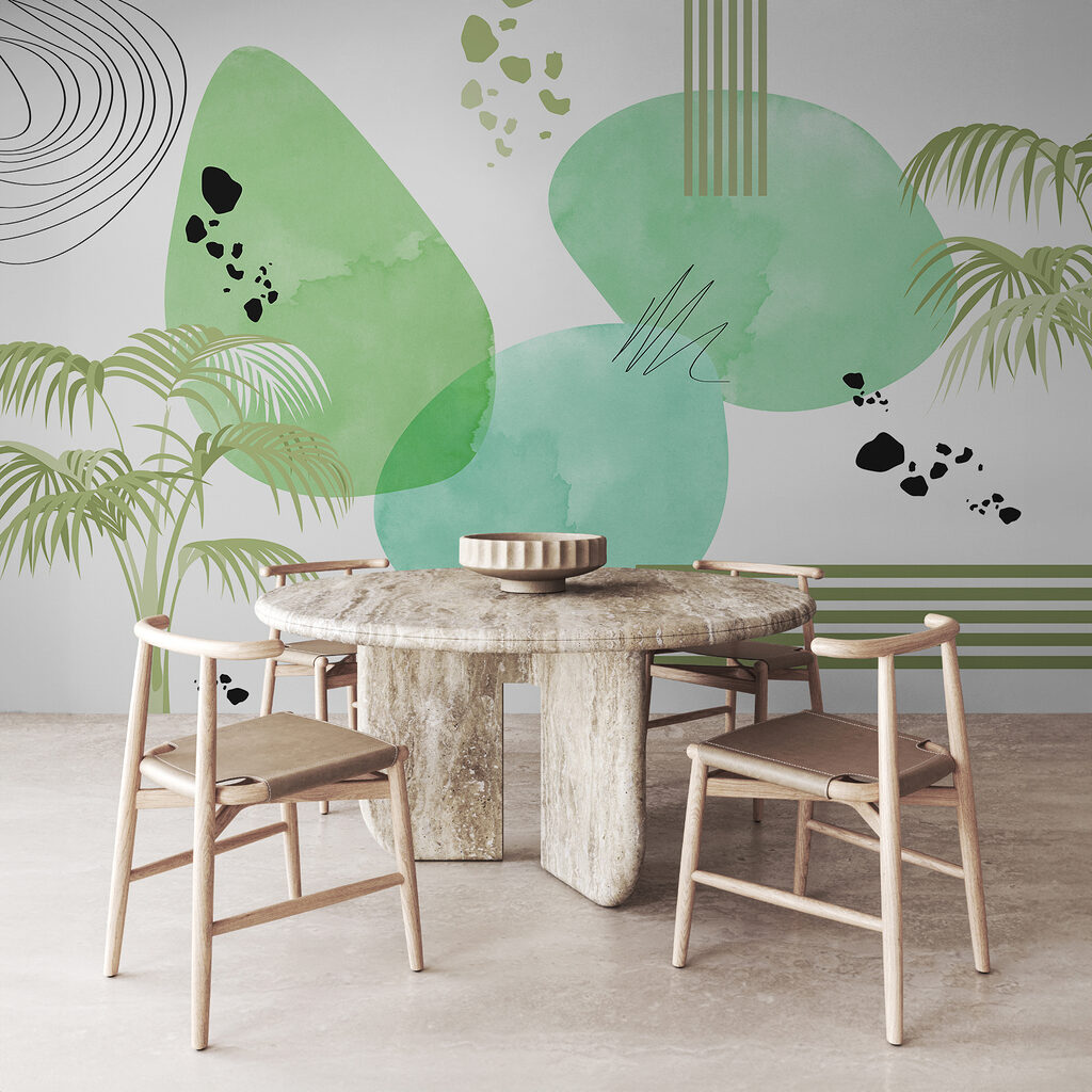 Palmeras entre formas — interior 2