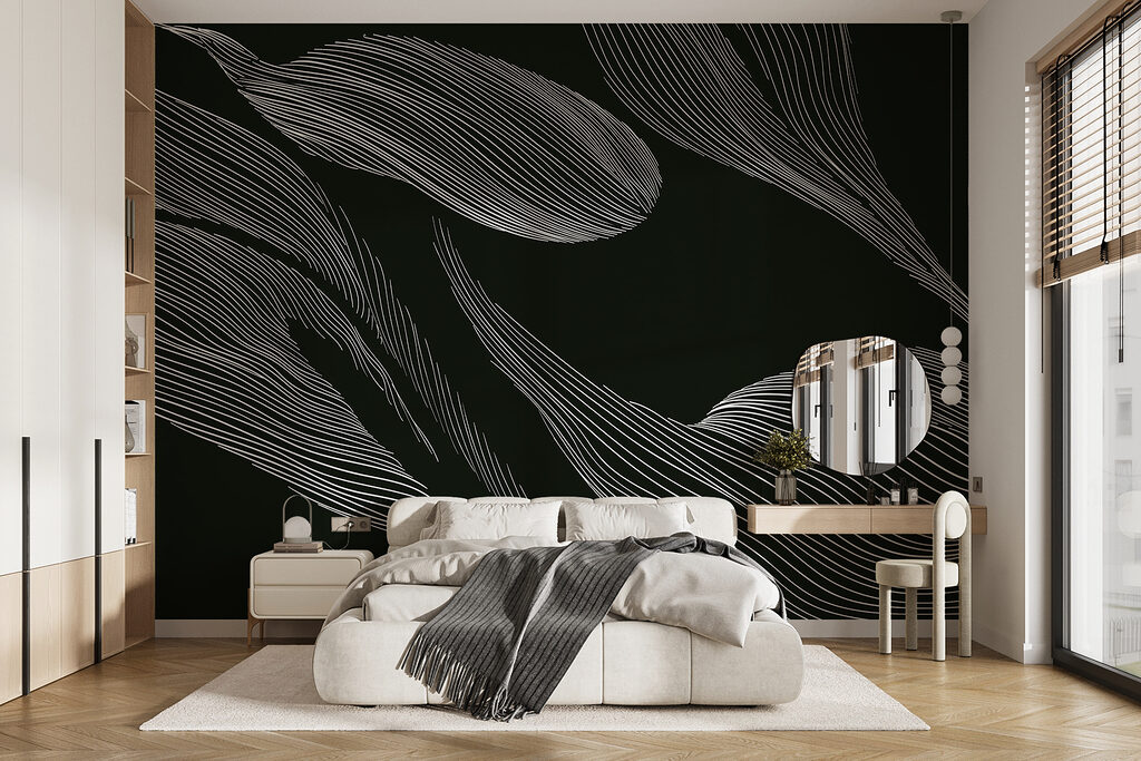 Hojas en líneas finas — interior 1