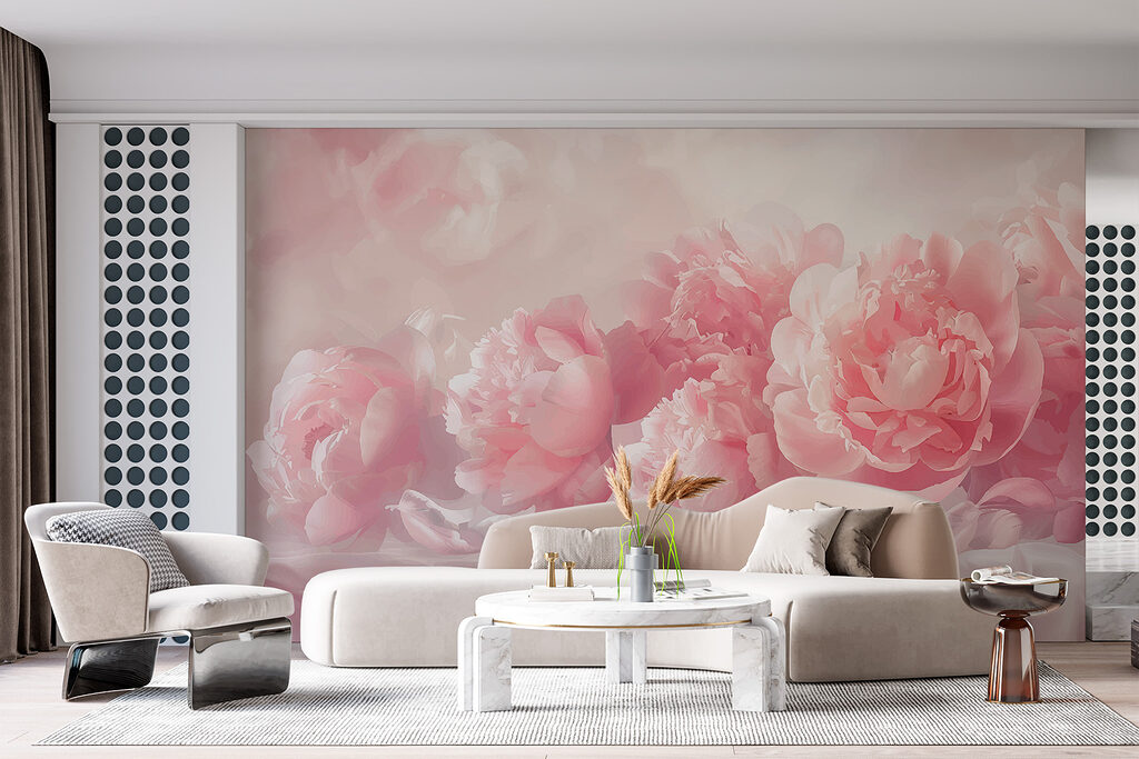 Peonías rosas sobre nubes — interior 3