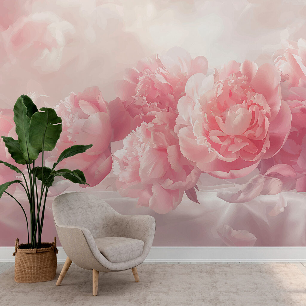 Peonías rosas sobre nubes — interior 4