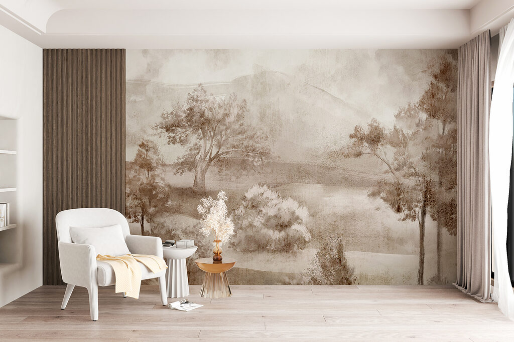 Árboles entre colinas — interior 4