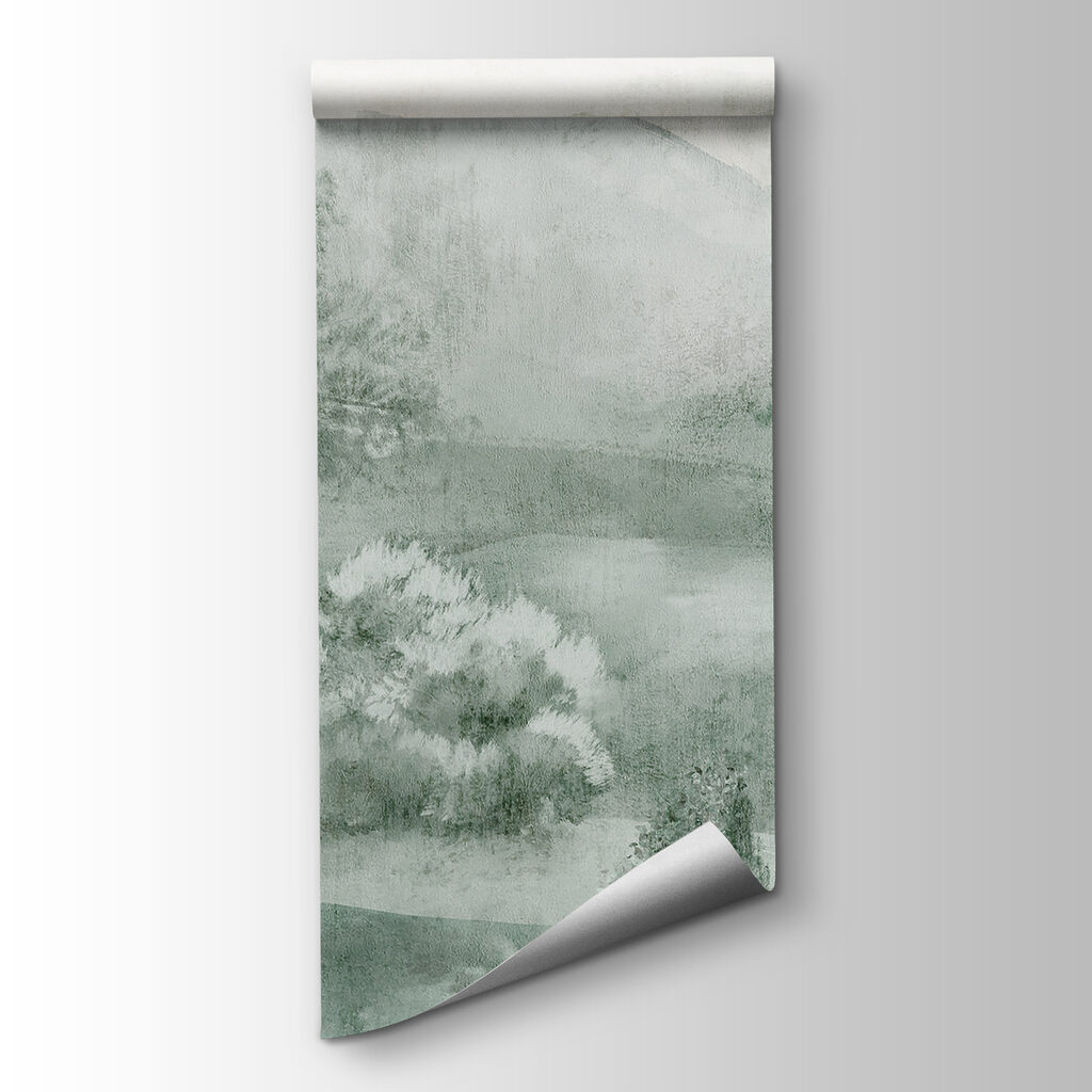 Árboles entre colinas — vista del producto